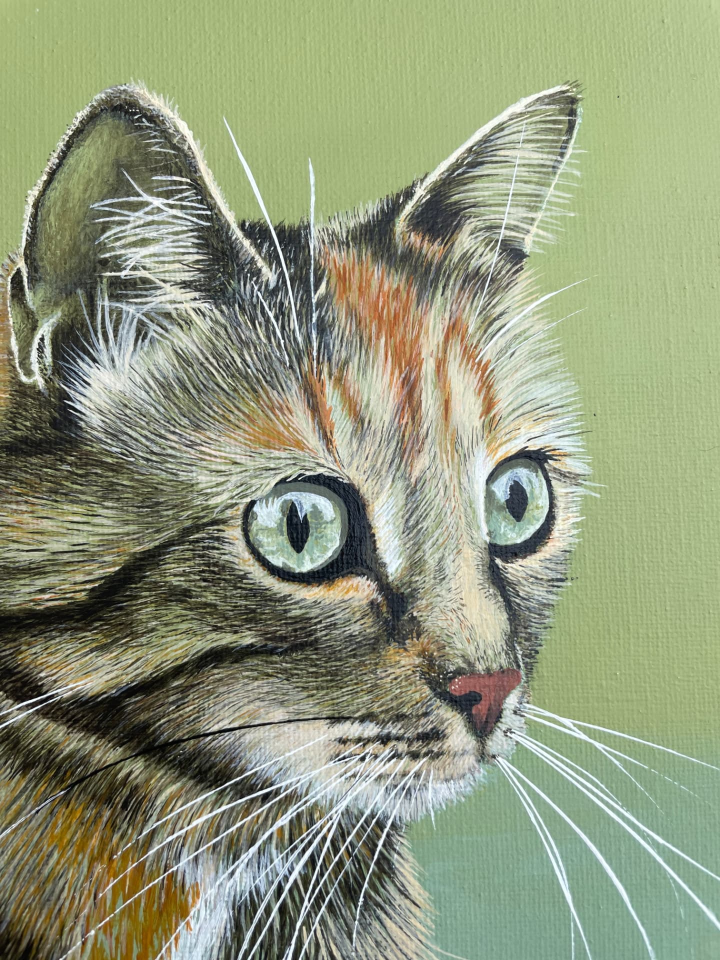 Gemälde einer Katze von Adriana Widmer